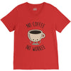no coffee no workee V-Neck Tee
