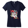quinn of diamonds Women's V-Neck T-Shirt