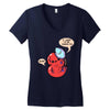 virus loves you this much Women's V-Neck T-Shirt