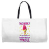 birthday troll mommy Weekender Totes