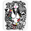 girl snake skull Mousepad