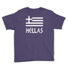 greece hellas greek flag Youth Tee