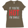 if you're hot i'm single Ladies Fitted T-Shirt