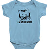 i iz on your shirt funny lolcat geek nerd tee cat s 3xl Baby Onesie