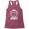 cheeky monkey funny Racerback Tank