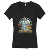 worm of grooviness Women's V-Neck T-Shirt
