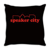 speaker city Throw Pillow