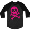 pink pirate 3/4 Sleeve Shirt