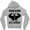 Training to be Like All Might Zipper Hoodie