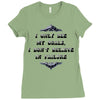 i only see my goals Ladies Fitted T-Shirt