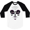 girl day of the dead 3/4 Sleeve Shirt
