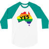 Vote Yes Australia 3/4 Sleeve Shirt