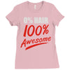 zero hair 100 awesome Ladies Fitted T-Shirt