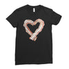 bacon heart Ladies Fitted T-Shirt