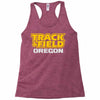track and field oregon Racerback Tank