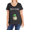 Pregosaurus Boy Ladies Curvy T-Shirt