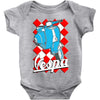 funny vespa chequer board, ideal gift or birthday present Baby Bodysuit