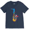 sax addict saxophone V-Neck Tee