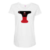 pool black red Maternity Scoop Neck T-shirt