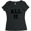 all m Women's Triblend Scoop T-shirt
