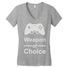 weapon of choice, gaming Women's V-Neck T-Shirt