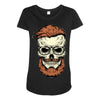 terror skull Maternity Scoop Neck T-shirt
