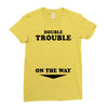Double Trouble On The Way Ladies Fitted T-Shirt