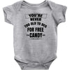 for free candy Baby Bodysuit