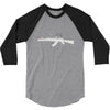 banksy style ak47 art   funny 3/4 Sleeve Shirt