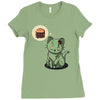 zombie cat Ladies Fitted T-Shirt