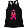 breast cancer pink ribbon Racerback Tank