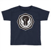 white and black Toddler T-shirt