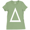 prism a triangle design graphic baseball jersey Ladies Fitted T-Shirt