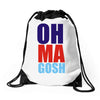 oh ma gosh Drawstring Bags