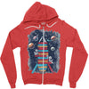 reading rocket ship Zipper Hoodie