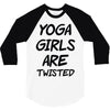yoga girls are twisted 3/4 Sleeve Shirt