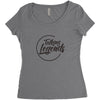 THE LEGENDS Women's Triblend Scoop T-shirt