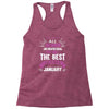 All Women Created Equal But The Best Born In January Racerback Tank