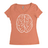 funny male brain ideal birthday gift or present Women's Triblend Scoop T-shirt