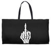Flipping Someone Off Weekender Totes