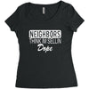 neighbors Women's Triblend Scoop T-shirt