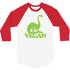 vegan dinosaur best trending 3/4 Sleeve Shirt