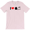 i love house music t shirt edm club wear rave electro party progressiv T-Shirt
