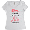Mom Great Job I m Awesome Love Happy Mother's Day Women's Triblend Scoop T-shirt