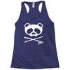 panda vampire skull Racerback Tank