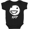 white nmp Baby Bodysuit