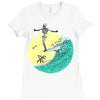 surf nose Ladies Fitted T-Shirt