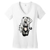 cat woman Women's V-Neck T-Shirt