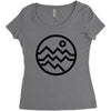 mountain bold (for light) Women's Triblend Scoop T-shirt