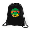pizza turtle Drawstring Bags
